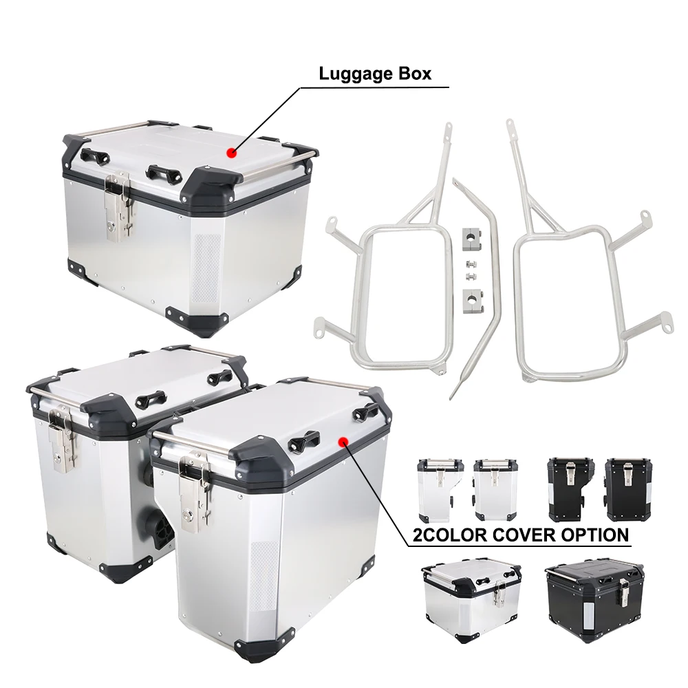 Jfg Moto Portaoggetti In Alluminio Scatola Laterale Portapacchi Per Triumph Tiger 800 /Xc Remus Custom