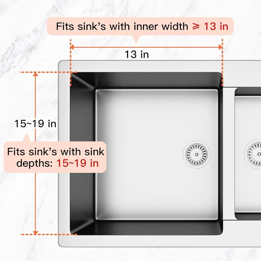 Dish Drying Rack in Sink Expandable 13.116.6 D Stainless Steel Dish Drainers for Kitchen Sink Retractable Over Sink Dish Rack D