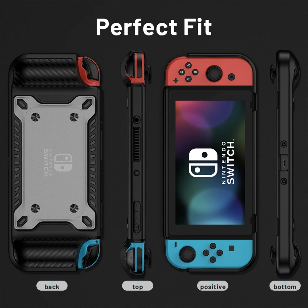 Perfect Fit Shockproof Protective Silicone Case For Nintendo Switch OLED Heavy Duty Defender Cover Fashion Case For OLED