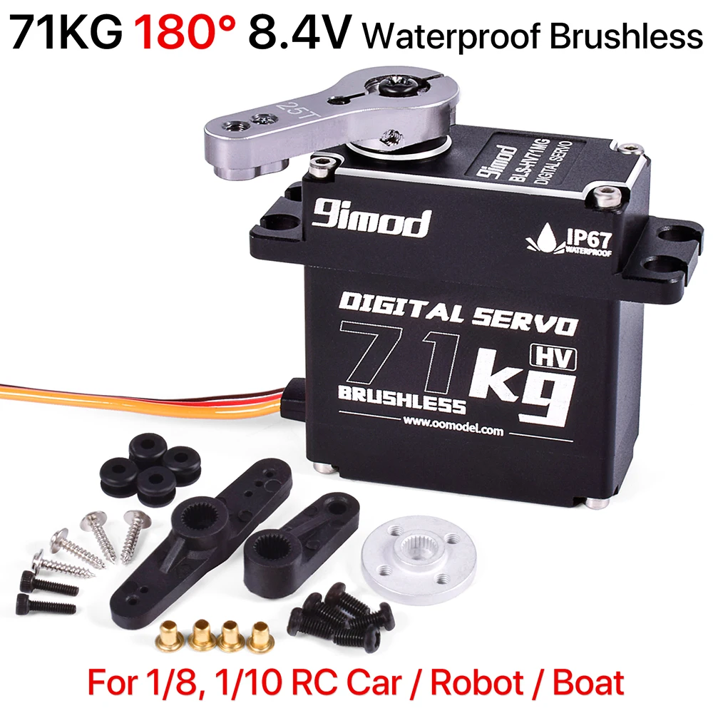 Servo RC 71kg IP67 9iMOD pour Bateau Voiture Robot