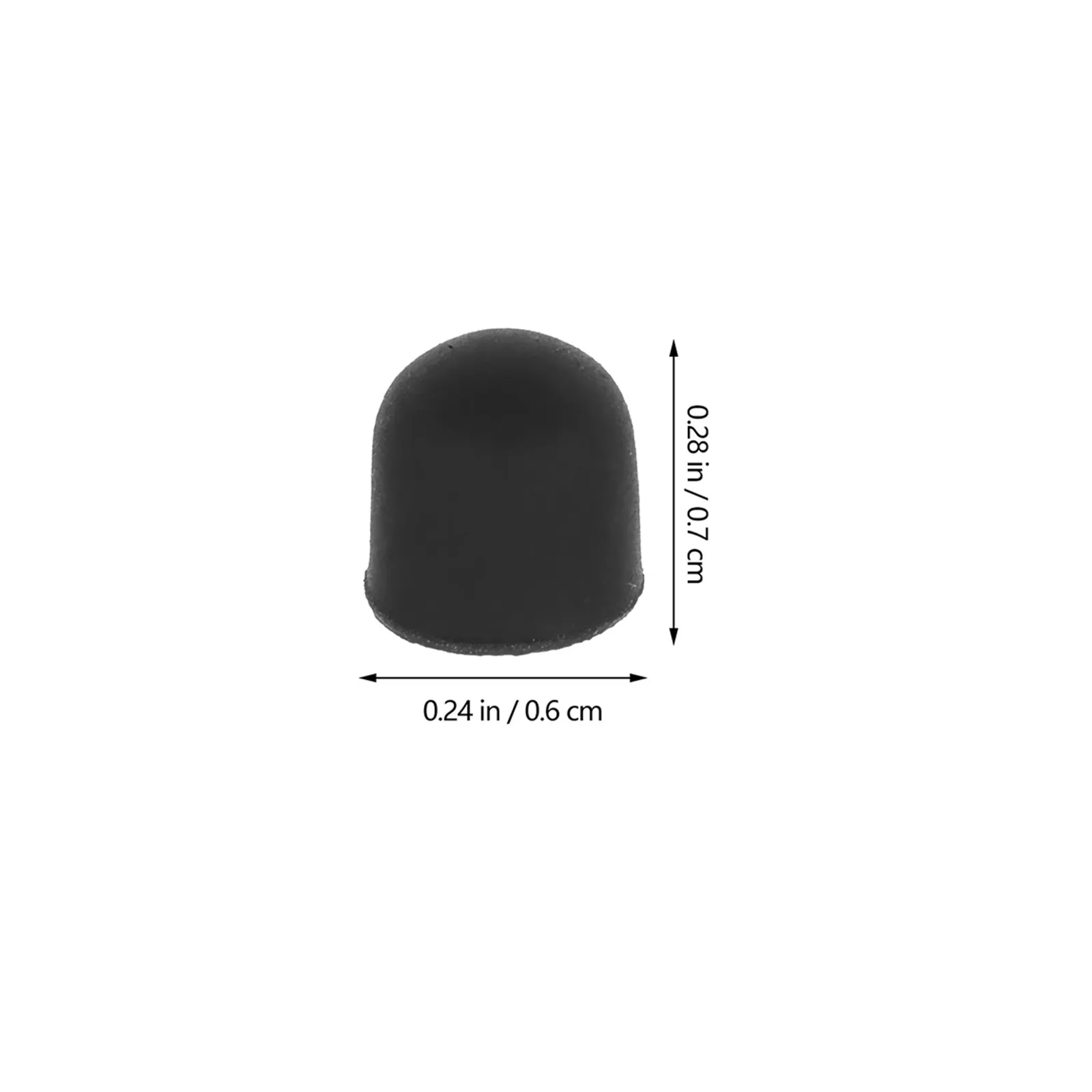 60Pcs 실리콘 스타일러스 팁 교체용 펜촉 6x7mm 정밀 전도성 용량성 스타일러스 팁 태블릿 스마트폰 터치스크린용