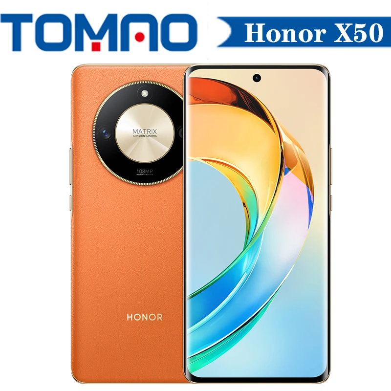 HONOR X50 中国版 スマートフォン オレンジ Original Honor x50 5G Mobile Phone 6.78