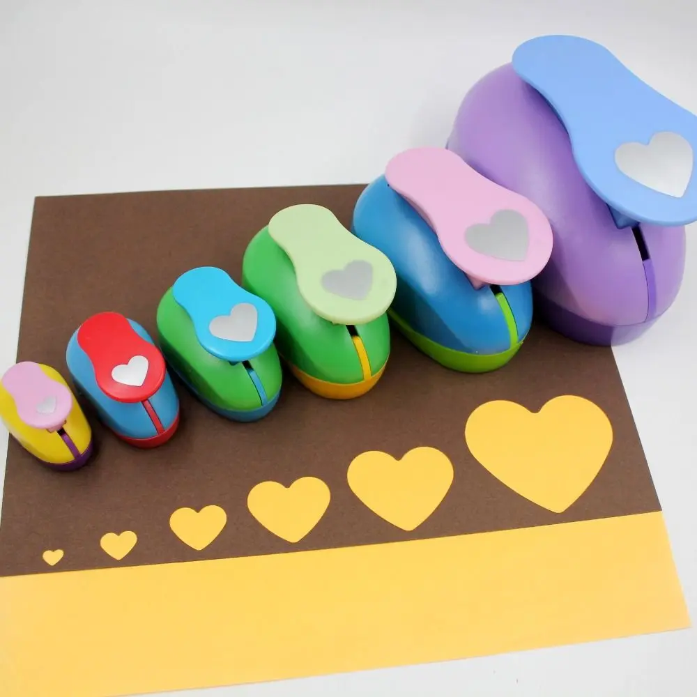 paper cutter paper punch hole punching tools paper craft punch embossing maker 8-75mm heart/star shaped hole puncher
