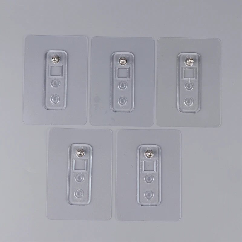 5pcs Heavy Duty No Drill Screw Stick-On Punch Nail Screw Strong Adhesive No Trace Bathroom Kitchen Nailless Wall Hook Rods self adhesive hooks multifunctional hooks kitchen hook self adhesive wall hooks heavy duty hooks