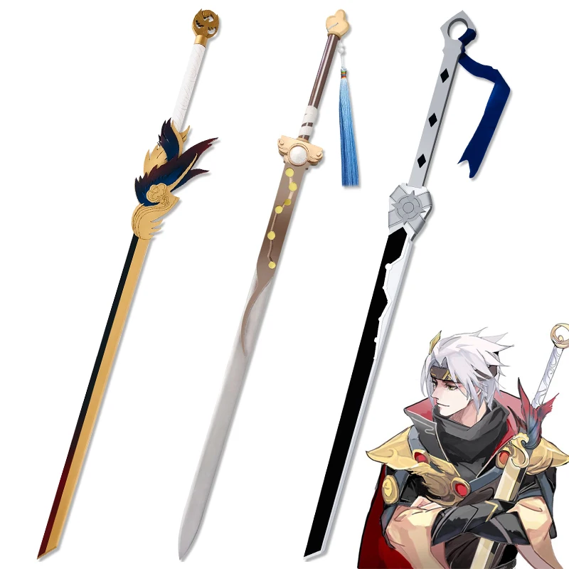 

Game Honor of Kings Yao Cosplay Weapon Prop Yao Skin Cloud Eagle Flying General Long Sword Wooden Weapon Anime Exhibition Prop