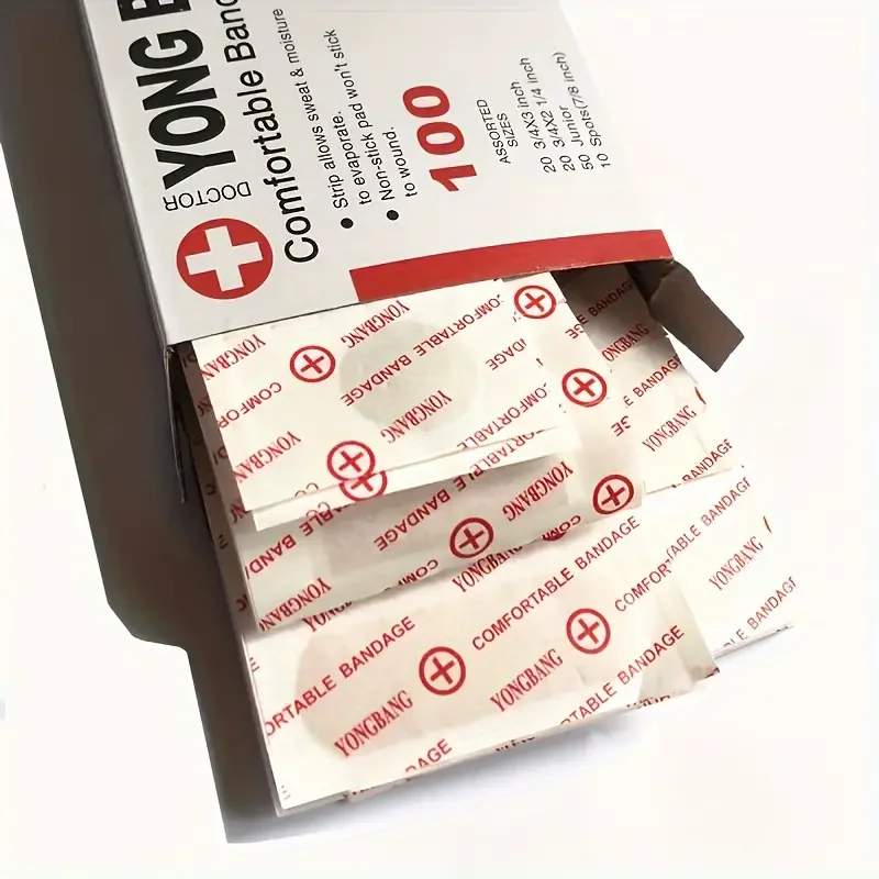 Medical Wound Adhesive Paster Keep Wounds Secure Four Piece Set Bandages Breathable Nose Bridge Patch Acne P 100pcs