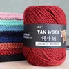 100g/roll Yak Cashmere Wool Cotton Yarn Knitting Cashmere Arm Cotton Blended Crochet Yarn Knitting Sweater Scarf Chunky Yarn 6