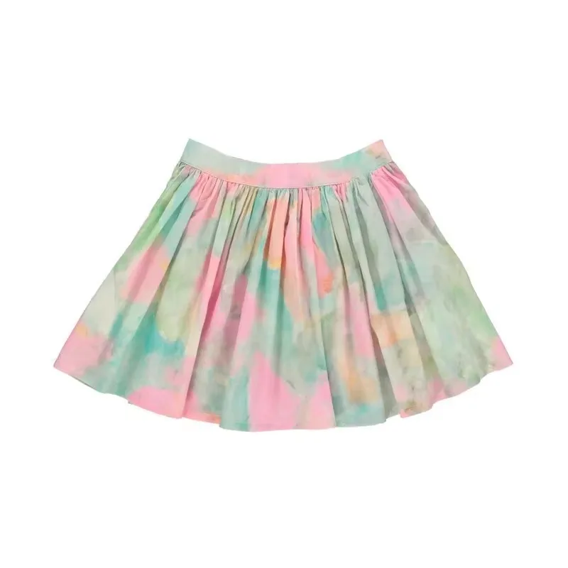 BE Knitted Dress Set 2025 Summer Girls' Versatile Solid Color Short Sleeved Shorts Dress Sleeveless Top Set Baby Crawler Suit 6