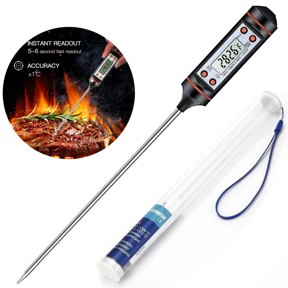 New Food Thermometer Baking Temperature Measurement Electronic Probe Kitchen Cooking Temperature Measurement Pen meat thermometer