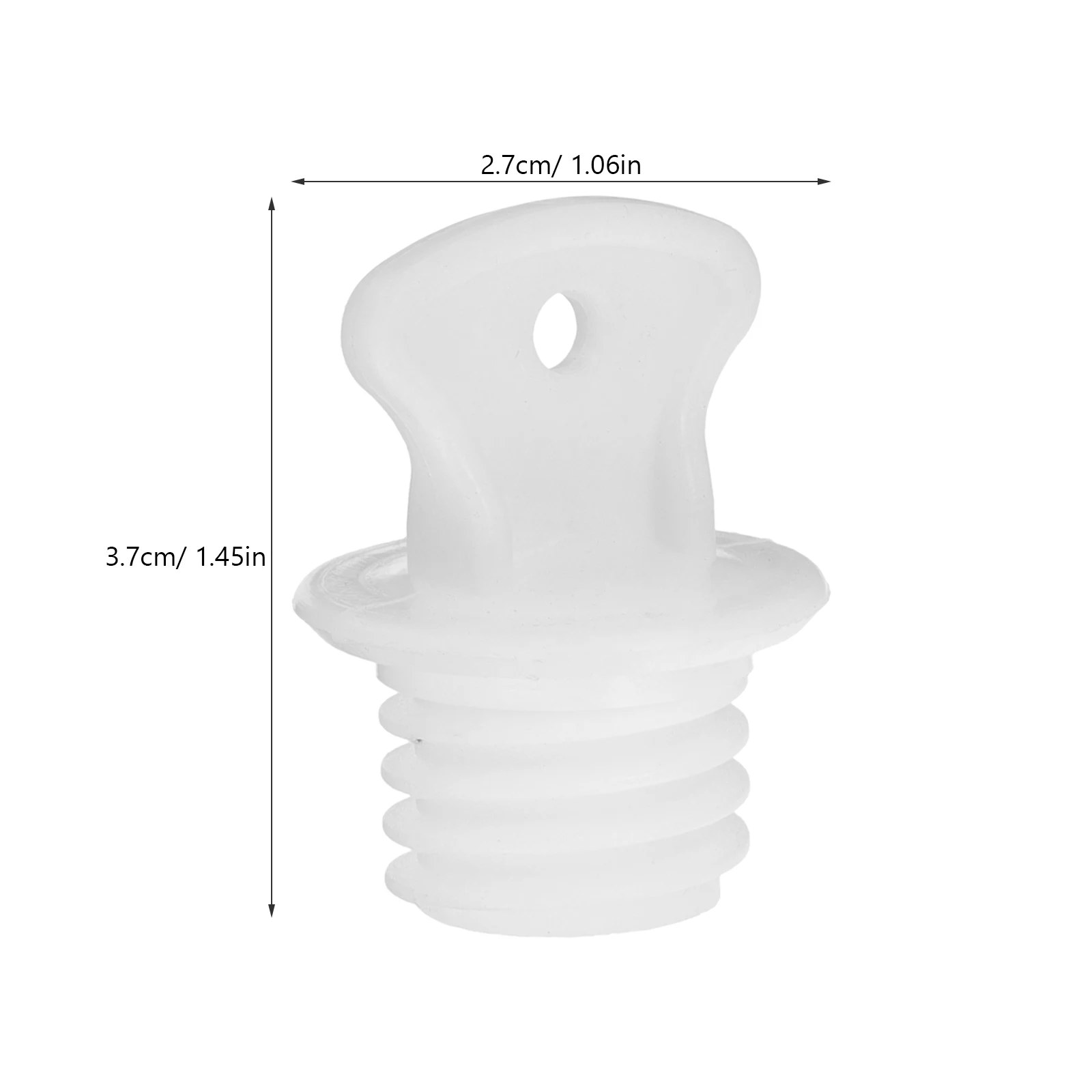 Lot De 3 Bouchons En Caoutchouc Pour Bouillotte - Remplacement - Blanc