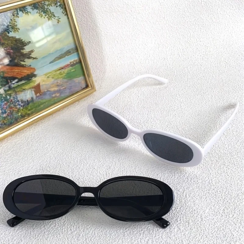 2pcs 유니섹스 패션 안경 레트로 클래식 캐주얼 안경 모임, 일상 레저 및 기타 행사에 적합