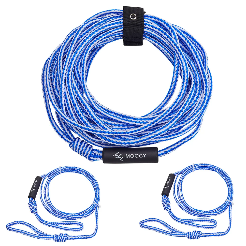 Boat Tube Towable Rope Portable Water Ski Tow Rope Adjustable Length with Keeper Surfing Water Sport Accessories