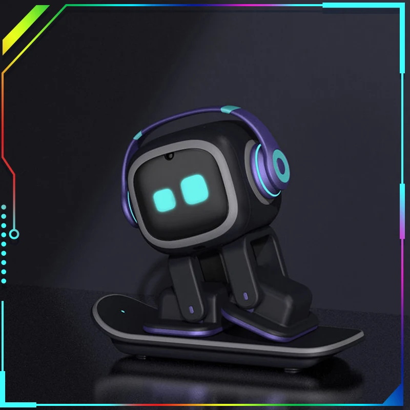 

Эмо-робот Emopet, интеллектуальное голосовое взаимодействие, сопровождение ии, эмоциональные детские электронные питомцы для настольного компьютера, ии, распознавание лица