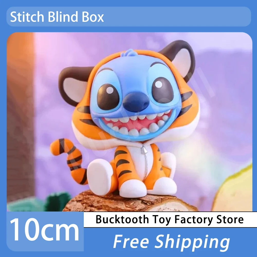 

Original Hot Toy Blind Box Disney Stitch Classic Role Cosplay Dumbo Tigger Simba Olaf Pvc Statue Model Collectible Doll Kid Gift