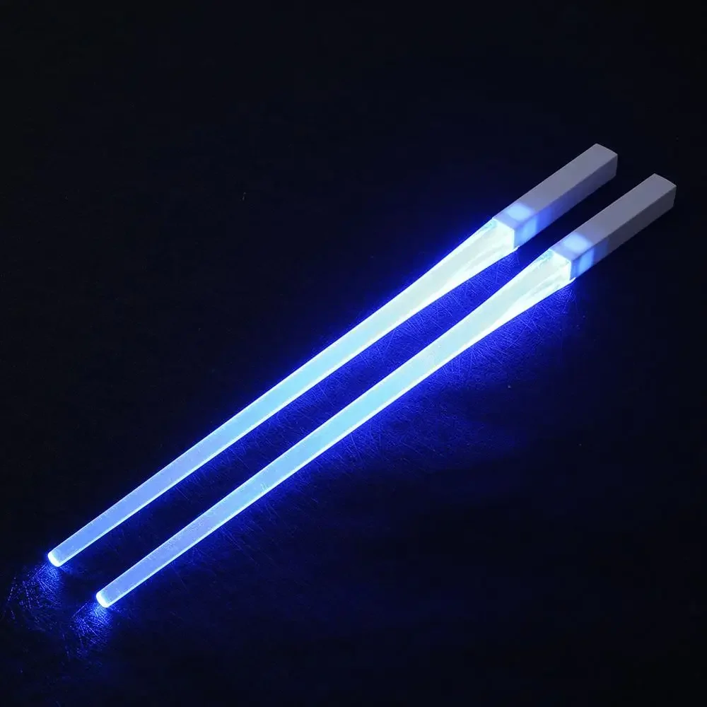 

2Pcs/Pair LED Luminous Chopsticks Light Up Chopsticks Led Durable Lightweight Kitchen Dinning Room Party Portable Safe Tableware