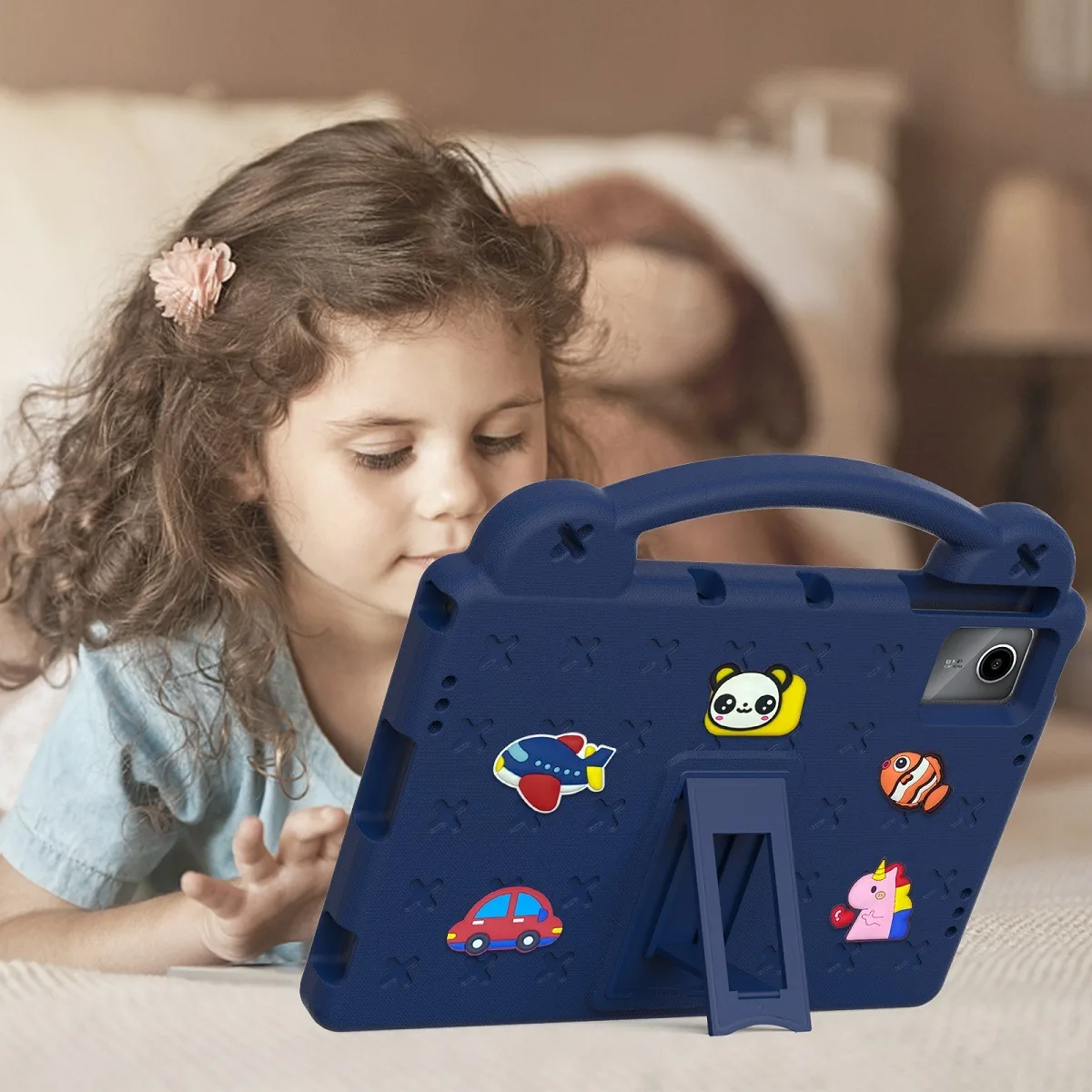 Children's EVA Stand Case with Handle Holder - Durable Protective Cover