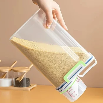 1pcs or 3pcs Moisture-proof Grain Jar Rice Jar Grain Storage Box Pet Food Bucket Storage Jar Sealed Bucket Filled Rice Bucket 1