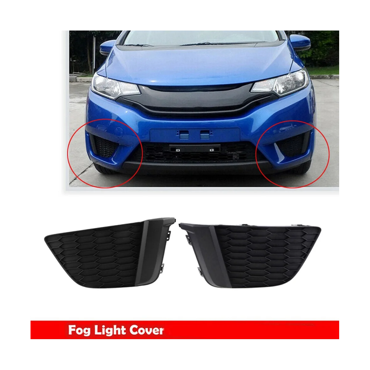 

1 пара, передний бампер для Honda Fit Jazz 2014 2015 2016 2017