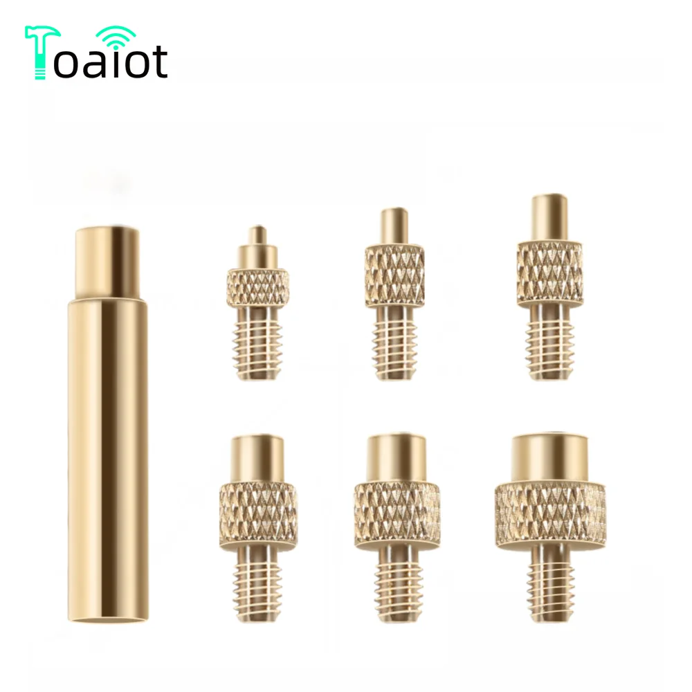 Heat Insert Nut Iron Tip M2 M3 M4 M5 M6 M8 Brass Thread Embedded Kit Heat Insertion Tool for Plastic 3D Printer Parts Soldering heat insert nut iron tip m2 m3 m4 m5 m6 m8 brass thread embedded kit heat insertion tool for plastic 3d printer soldering iron