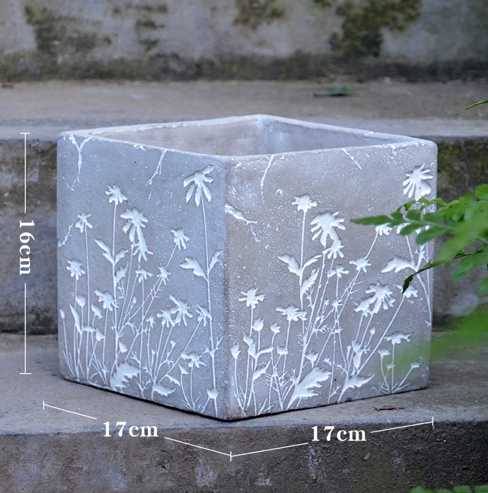 

Handmade Concrete Garden Accessories Succulent Planter Cactus Pot