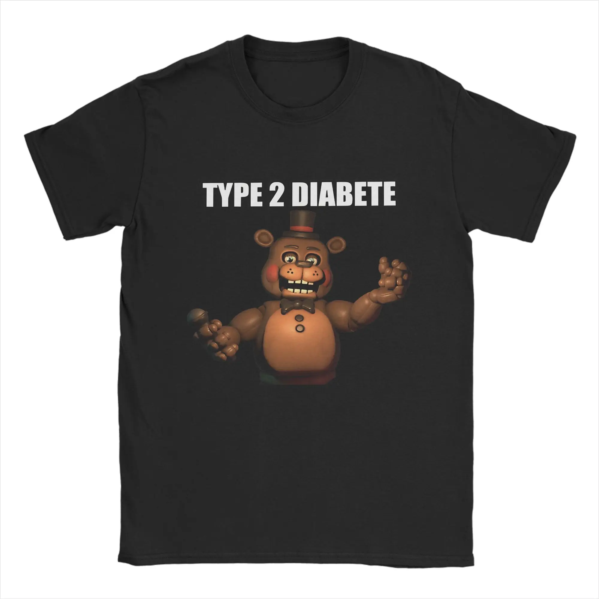 FNAF Meme Pure Cotton Casual Unisex T-Shirt - Round Neck Short Sleeve