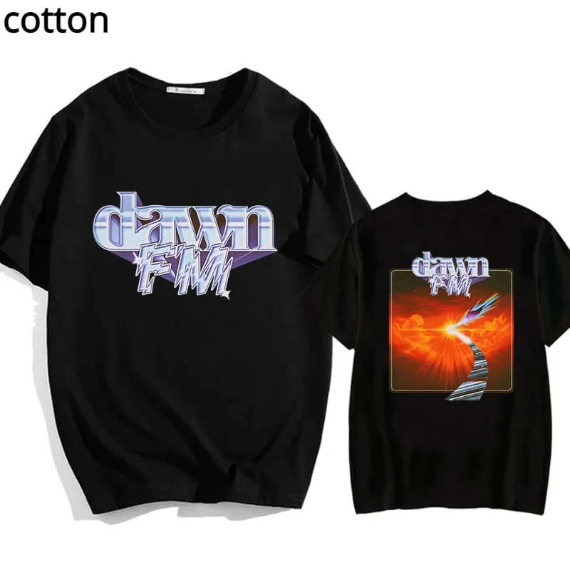 

The Weeknd Dawn FM New Album Tshirts MEN Sense of Design Casual T-shirts 100% Cotton High Quality T Shirts Spring and Summer Top