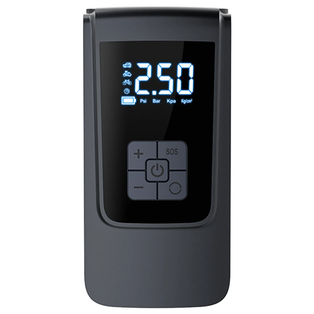 7.4/12V Digital Air Pump 6000mAh Car Tire Inflator Smart Air Compressor Portable Tyre Inflator for Vehicle Truck Motorbike Balls