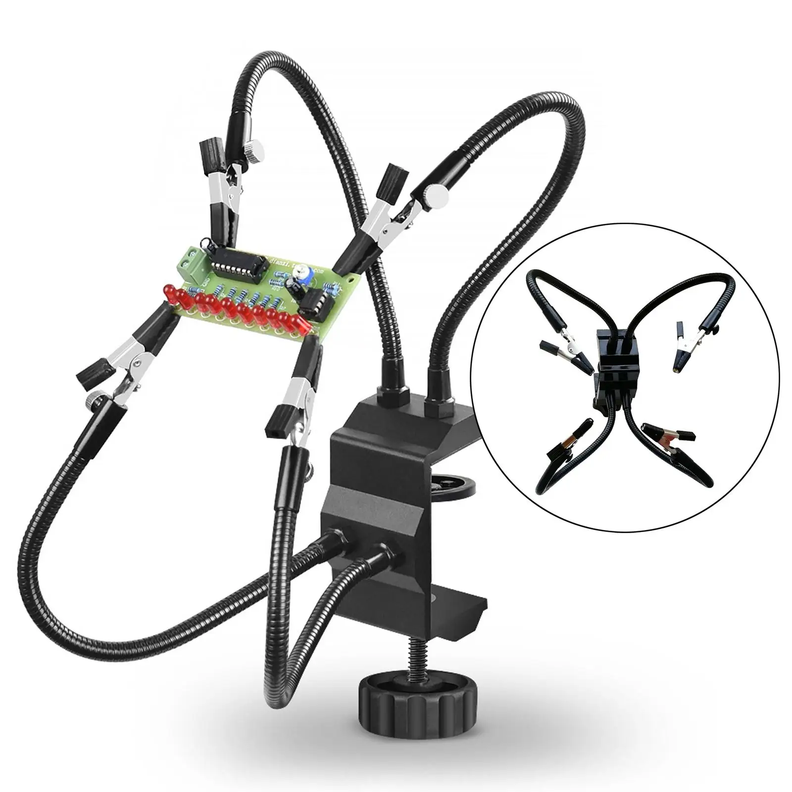 Soldering Helping Hands 4 Alligator Clips for Soldering Station Repair Tool