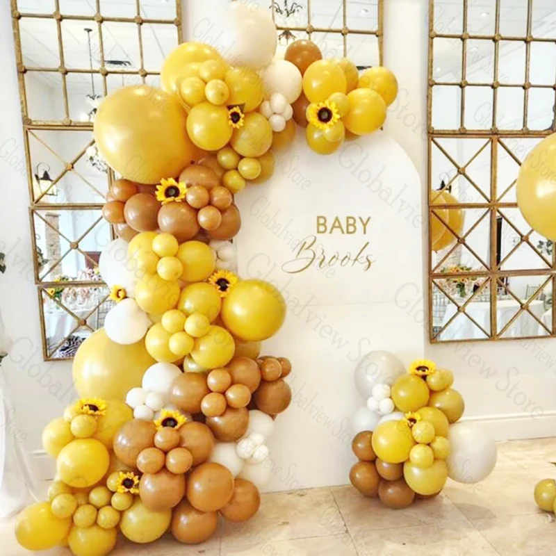 

Горчично-желтый воздушный шар, арка, гирлянда для мамы и пчелы, Детские шары, пол, раскрывающее украшение, пчела, день рождения, аксессуары для детской вечеринки