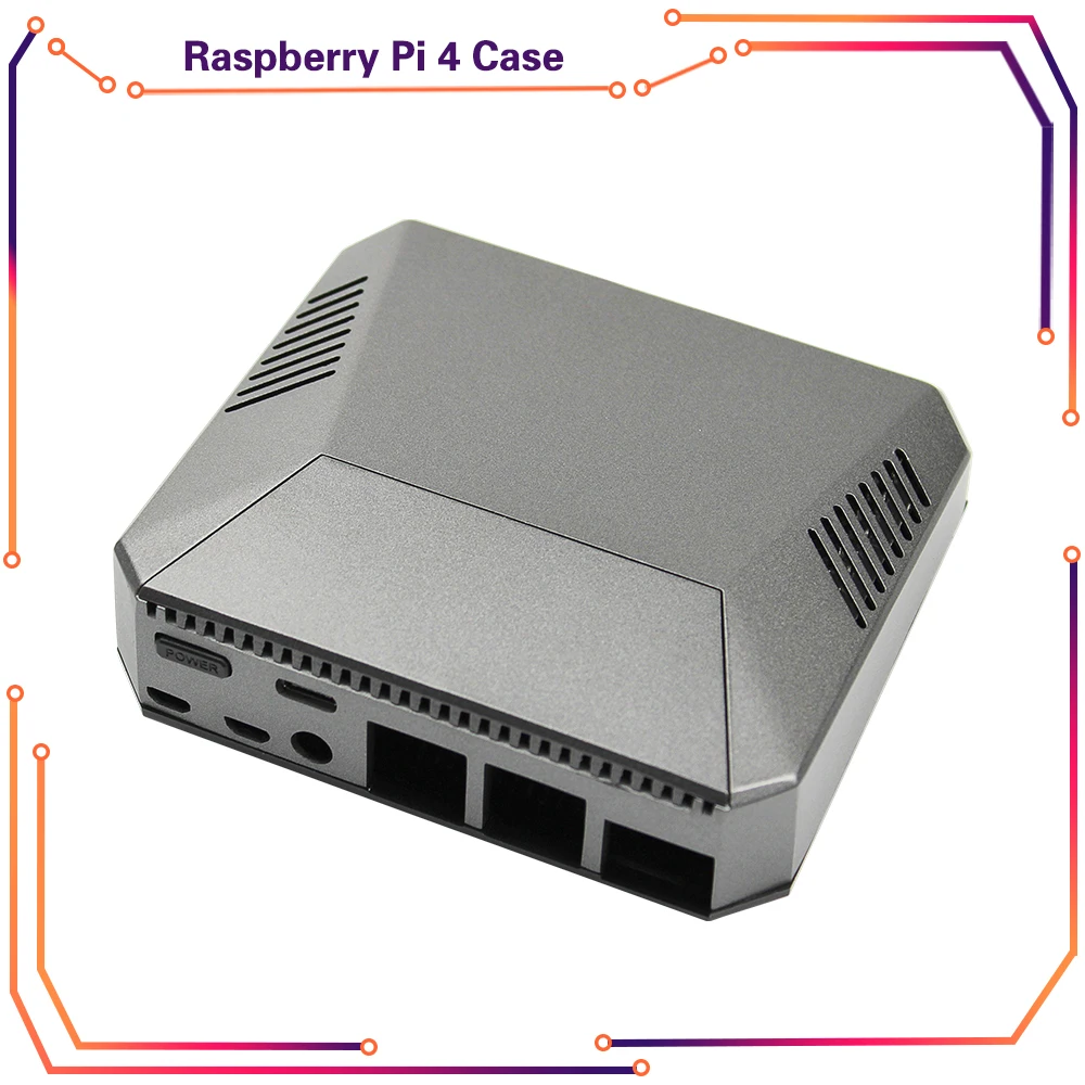 

Argon One Raspberry Pi 4 Model B Case Aluminum Metal ABS Shell with Power Switch + Heat Sinks for Raspberry Pi 4 Pi 4B