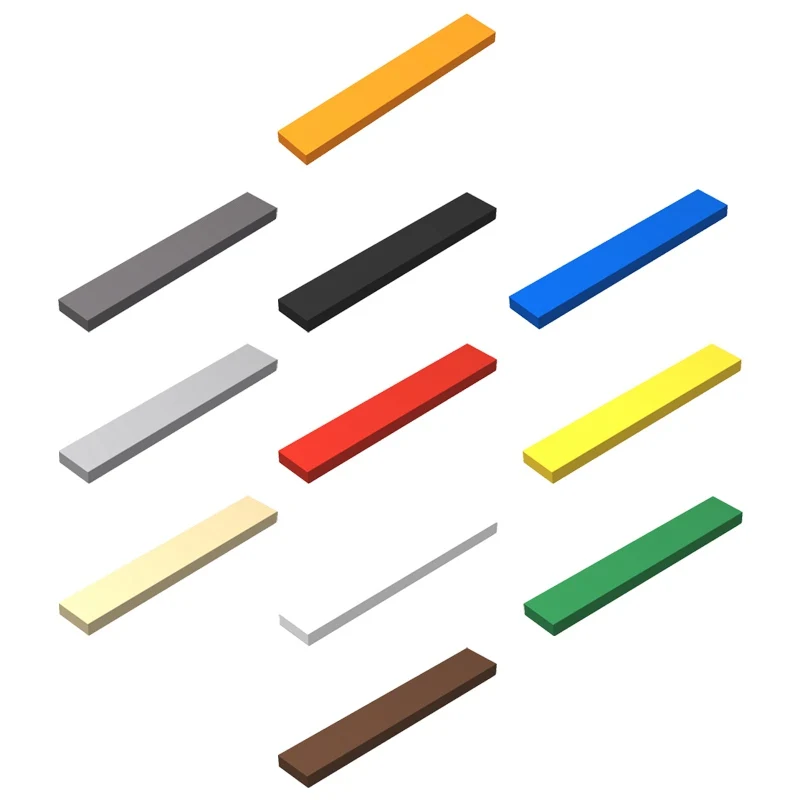 Moc 6636 Accessori 1X6 Light Panel 20 Pz/Set Flat Tile Assemblare Parti Building Blocks Regali Per Bambini Giocattoli Educativi Accessorio