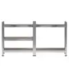 5 Tier Heavy Duty Steel Shelving Unit 11.8"W X 29.5"D X 59"H Garage Storage Rack Silver Simple Practical Design Rust Resistance 6