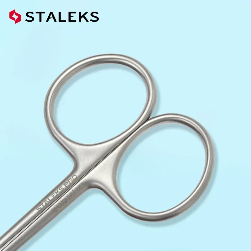Nose Hair Scissors Eyebrow Scissors Stainless Steel Scissors Facial Hair Scissors Beauty Scissors STALEKS Nail Scissors