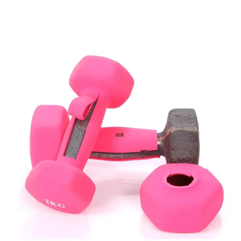 High Quality Weights Lifting Gym Fitness Equipment Vinyl Dumbbell/1KG Neoprene Dumbbell Set For Sale