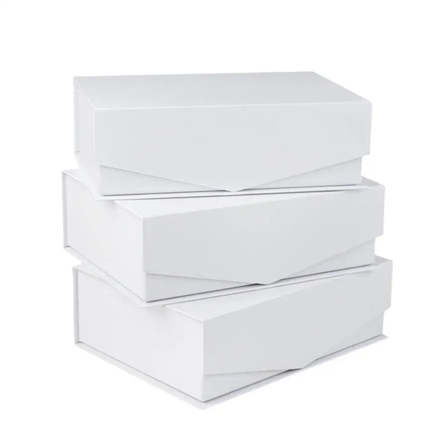 2Pcs Cuboid Clamshell Magnetic Lid Gift Boxes, Foldable Rigid Cardboard Packaging with ... - SKU CMLB1532 - UGI Packaging