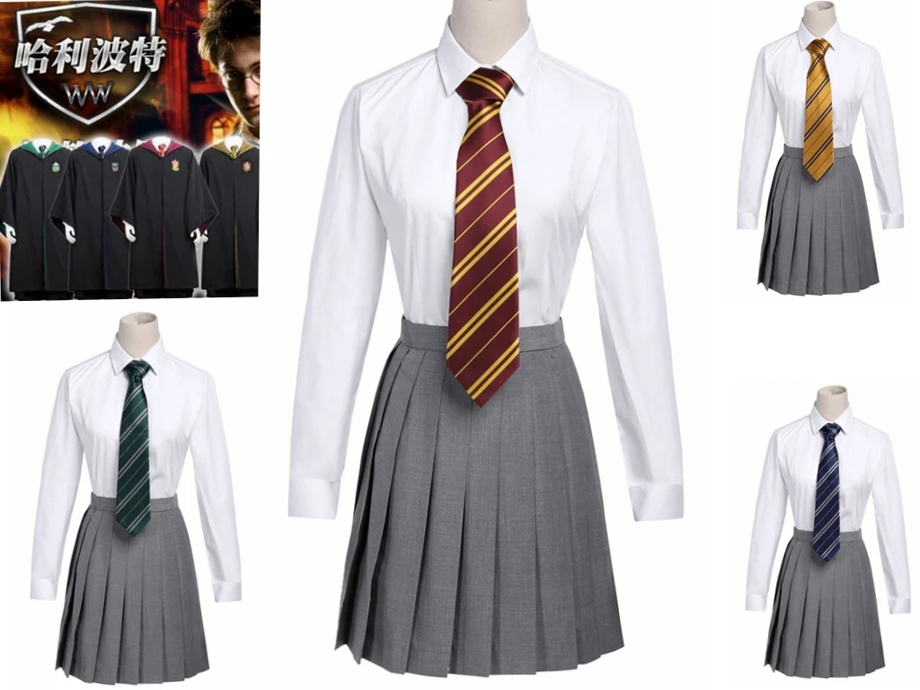 Harried Porter Costume Robe Tie Mantello Sciarpa Malfoy Bacchetta Occhiali Dress Hermione Maglione Voldemort Halloween Costume Di Natale