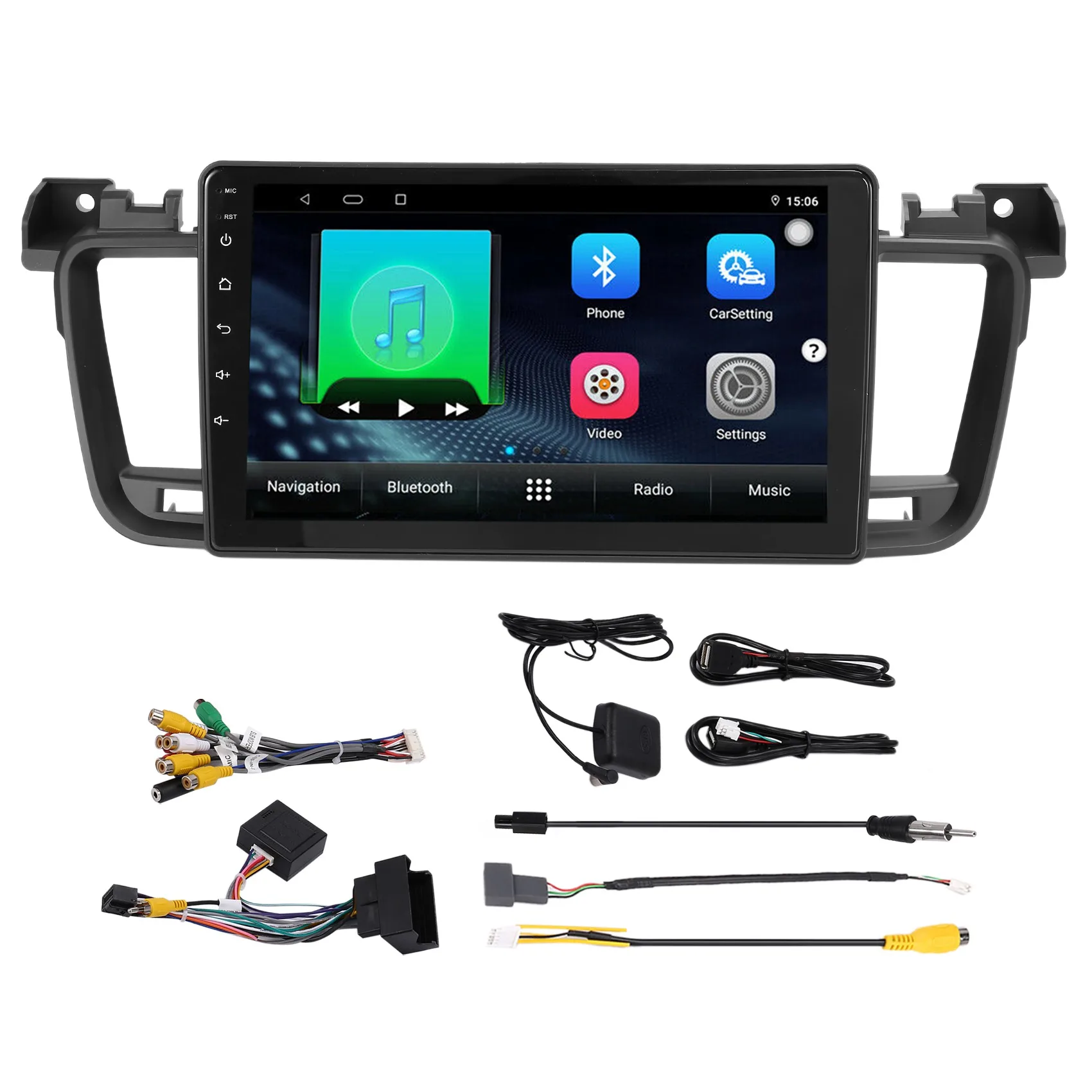 

Автомагнитола 2DIN, 1 Гб + 16 ГБ, Android 10, мультимедийный видеоплеер для Peugeot 508