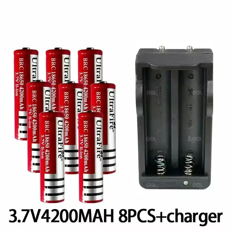 New 18650 Battery 4200mAh 3.7V 18650 Lithium-ion Battery Remote Screwdriver Rechargeable Battery+charger - Image 5