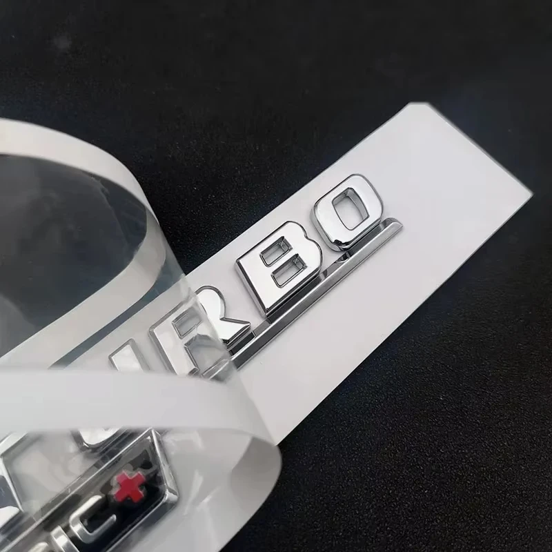 Premium Car Trunk Emblem Badge Logo Stickers - ABS Material, Sleek Design for Performance Vehicles