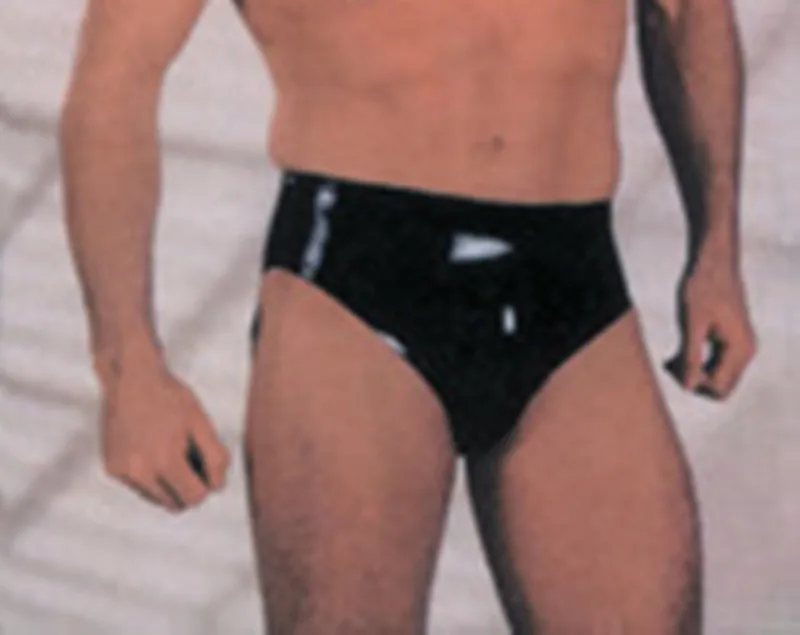 

Sexy Latex Briefs Underpants Seamless Men Rubber Underwear Shorts Panties