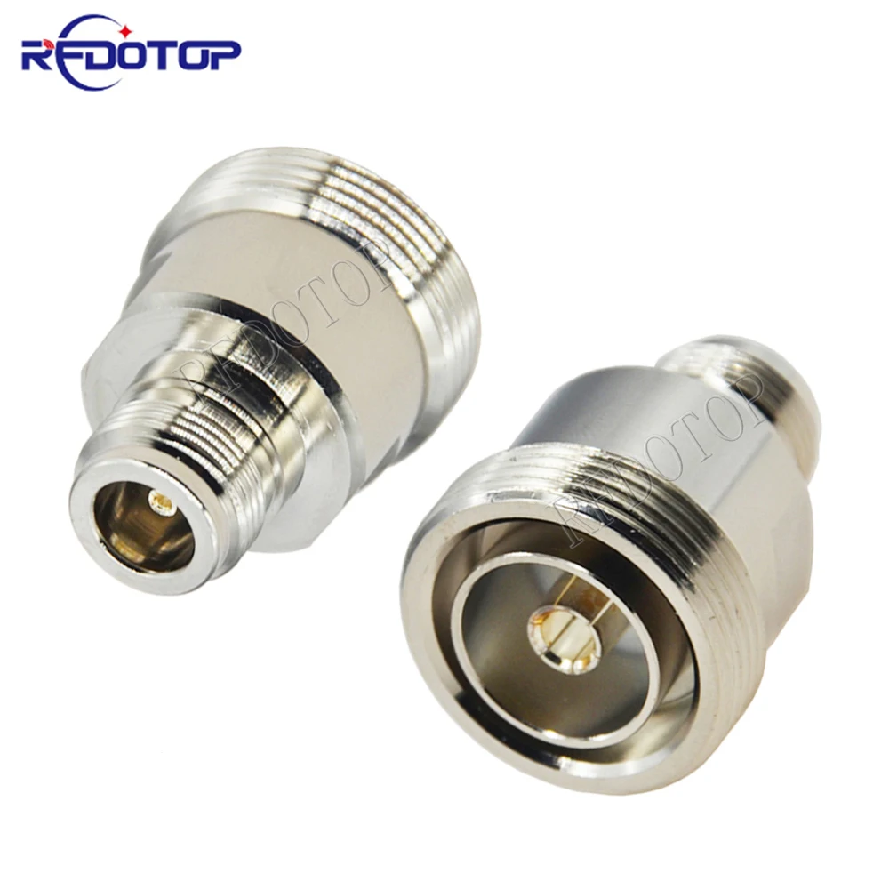 

1Pcs L29 7/16 DIN Female to N Female Adapter Socket Jack Straight Brass 50Ohm RF Coaxial Connector Adapter