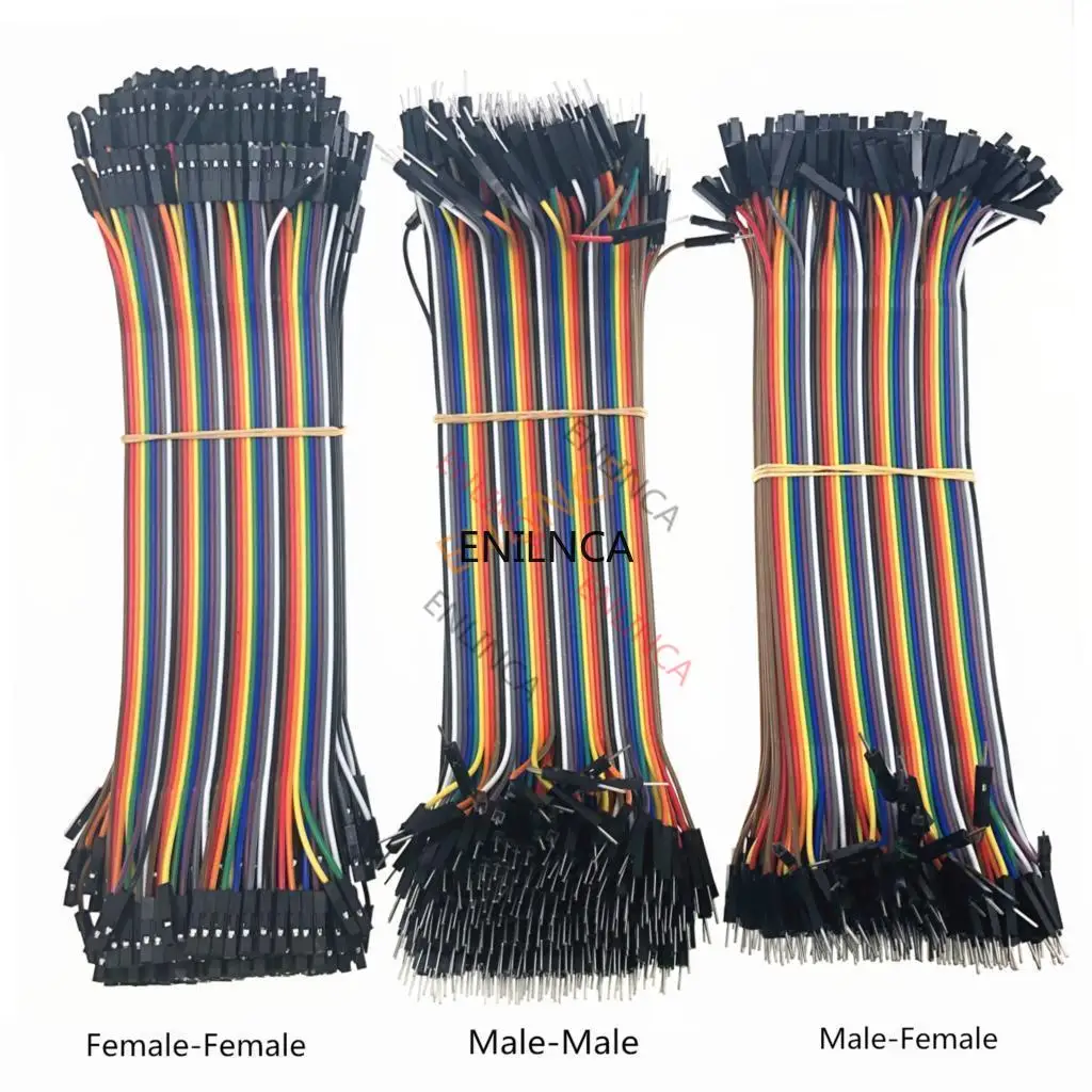 40-120pcs Dupont Line 10CM 20CM 30CM 40Pin Male to Male + Male to Female  Female to Female Jumper Wire Dupont Cable for DIY KIT