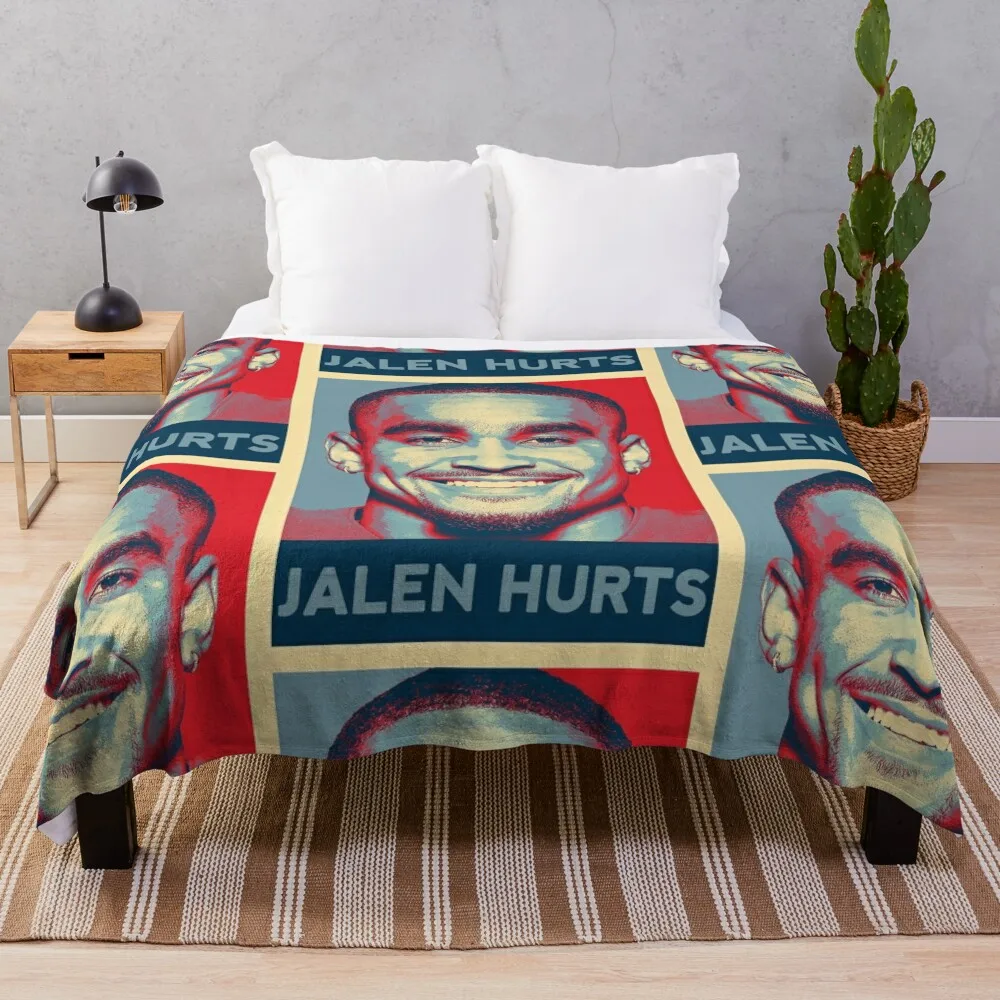 

Jalen Hurts Throw Blanket Bed Fashionable Fashion Sofas For Baby Thermals For Travel Dorm Room Essentials Blankets