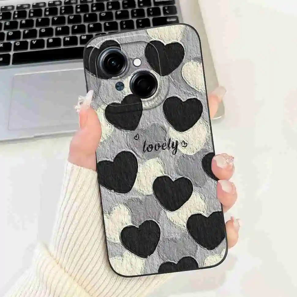 Black Butterfly Ultra-Thin Soft Silicone Case - 6.67 Back Cover