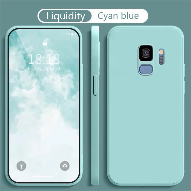 For Samsung Galaxy S8 S9 S10 Plus S20 S21 FE S22 S23 S24 S25 colorful fashion Cover High quality Original Liquid Silicone Case