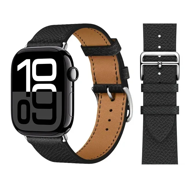 Elegant Leather Strap for Apple Watch - Business Bracelet Edition