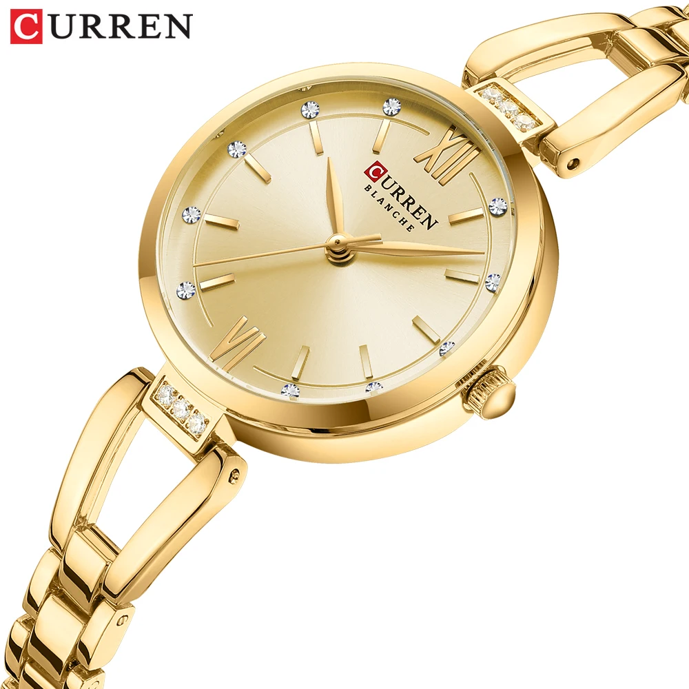 CURREN Women's Watches Elegant Fashion Original Quartz Watch for Laides Waterproof Stainless Steel Simple Luxury Daily Wear 3