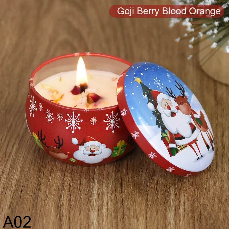 Festive Aromatherapy Candle Jar - Holiday Scented Home Decor & Gifts