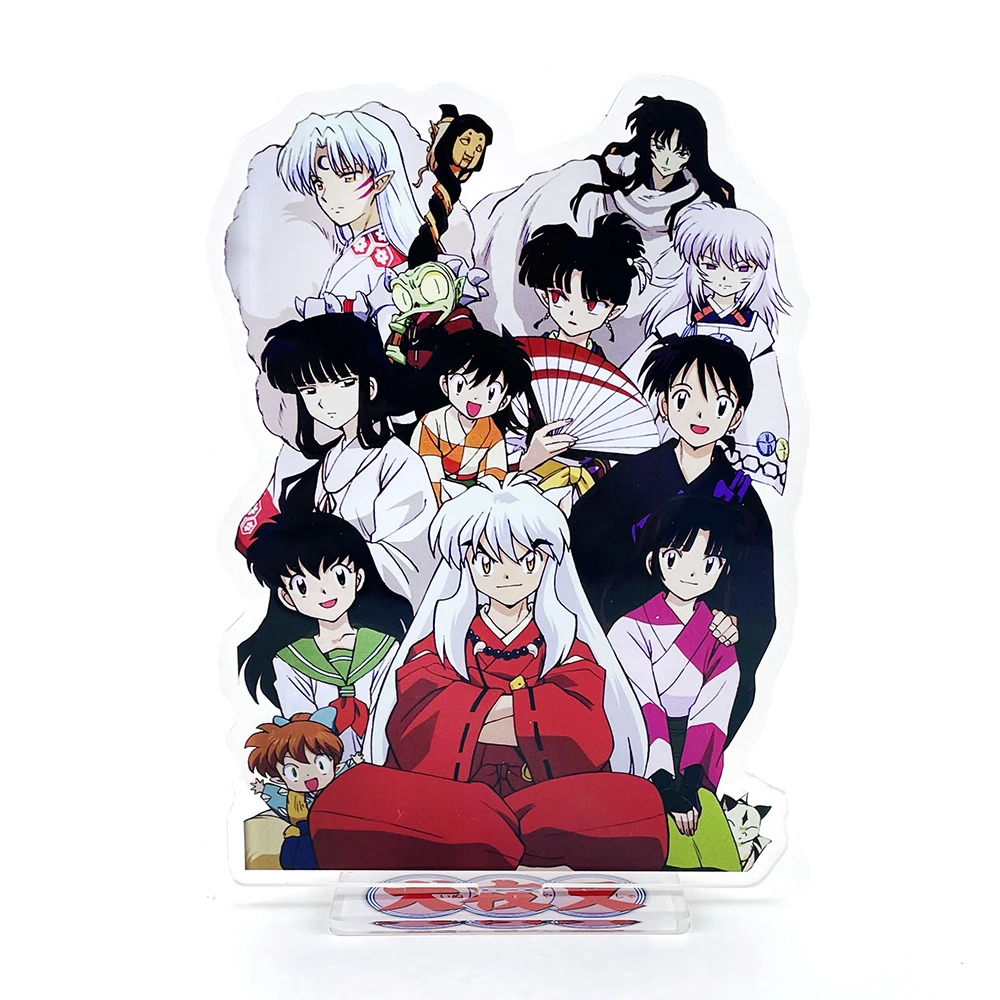 

Inuyasha group Sesshoumaru Higurashi Kagome Kikyou Sango Miroku acrylic stand figure model plate holder cake topper anime