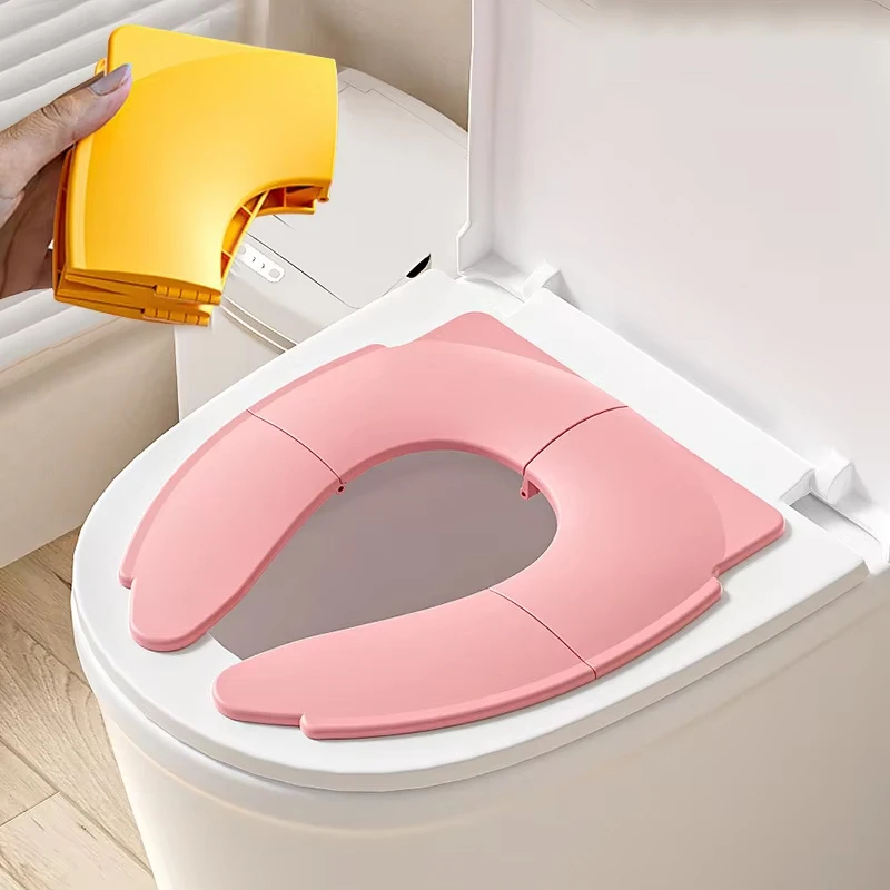 Baby Travel Toilet Training Seat Folding Potty Seat Toddler Portable Kids Travel Potty Seat Pad Urine Assistant Cushion 2